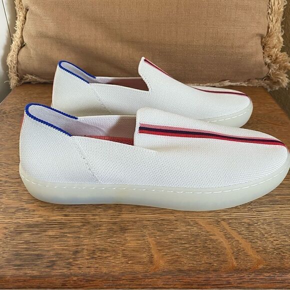 Rothy’s x Evian Collab White Slip-On Sneakers. Size 7.5. NWOT - Picture 4 of 10